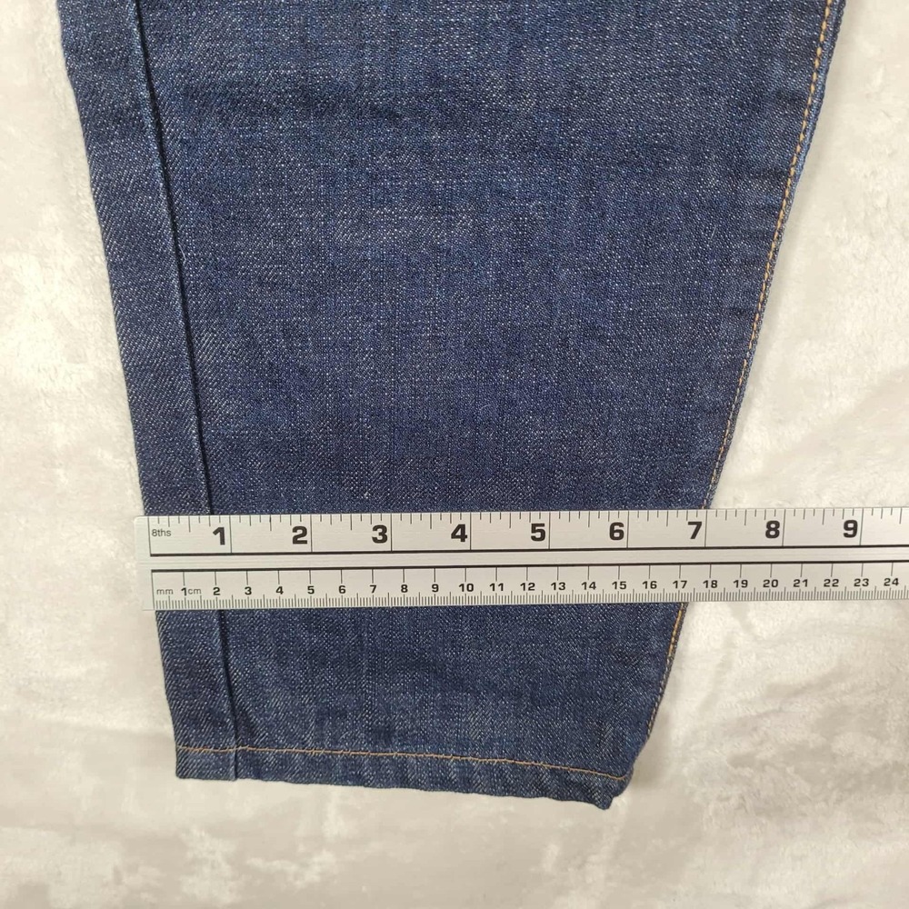 Taylor Stitch Jeans Men's 33 Blue Denim Slim Mid Rise Button Fly Casual Comfort - Picture 5 of 14